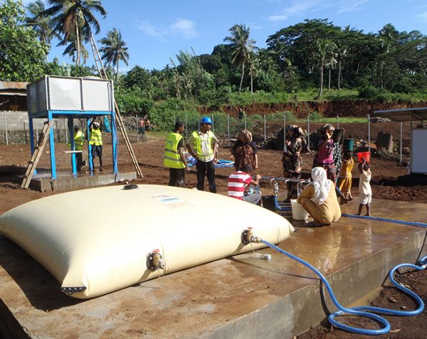 Cisterna flexible de almacenamiento de agua potable