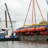 Unités de relevage RDF Pronal utilisées pour le levage et la mise à flot de structures lourdes. Flotteurs gonflables pour opérations de manutention maritime et génie civil.