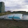 Flexible liquid fertiliser storage tanks