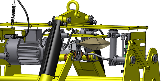 Crane hydraulic system with an oil compensator