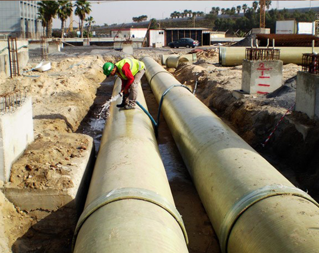 Fibertech couplinf of pipelines