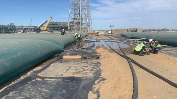 water tank for construction site